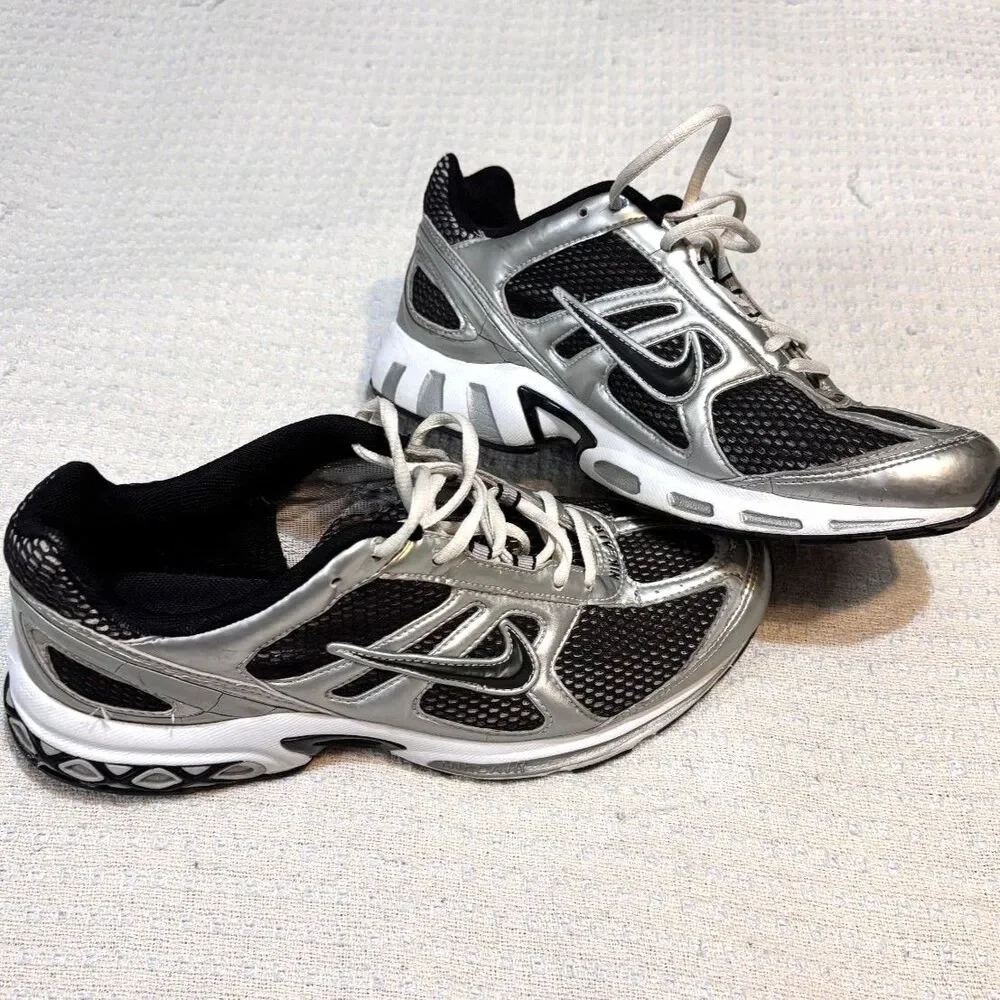 Vintage 2004 Nike Air Defuse Black Metallic Silver Men’s 10